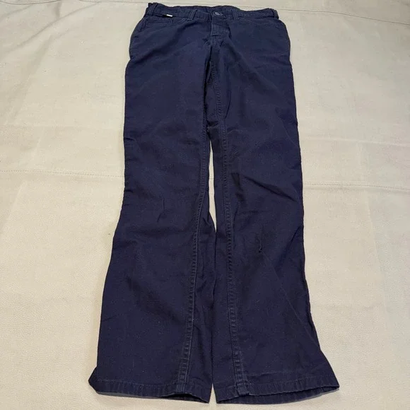 Carhartt FR Flame Fire Resistant Navy Canvas Work Pant 102689-410 Women-6359 - Picture 2 of 12